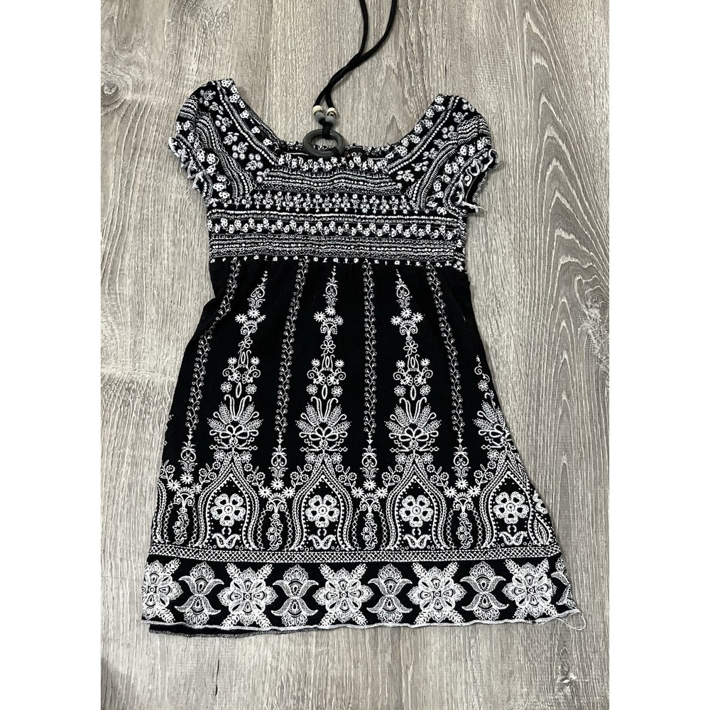 Almost Famous Women's Top Halter Size S Y2K Bohemian